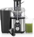 Hamilton Beach Extractor de jugo fácil de limpiar con herramienta de limpieza fácil de barrer, canal de boca grande de 3 pulgadas, R67870 (renovado)