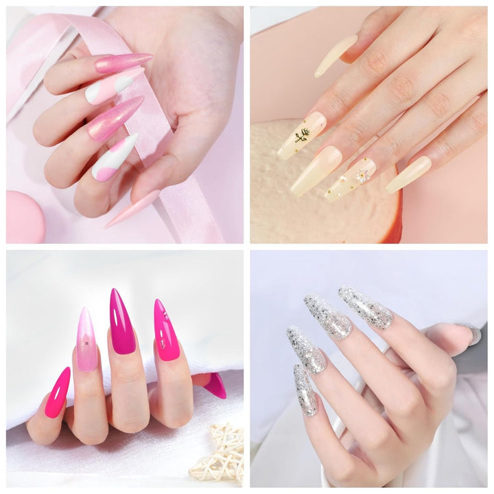 COSCELIA Kit de esmalte de uñas en gel de 53 piezas con luz UV y ki...