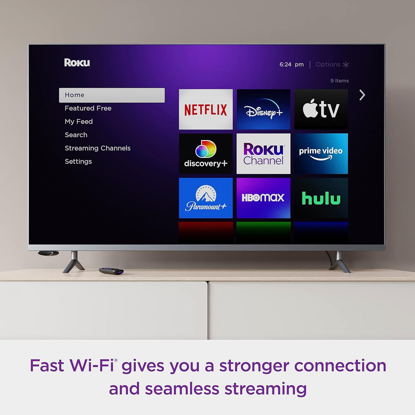 ROKU Express 4K+ | Reproductor HD/4K/HDR con Control de Voz y Cable HDMI Premium