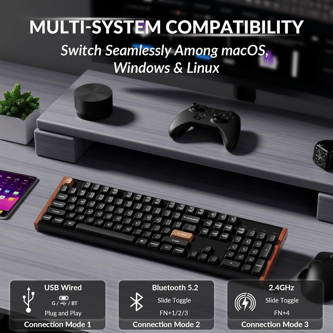 Keychron K10 HE Hall Effect Keyboard Wireless, Magnetic Switch Hot...