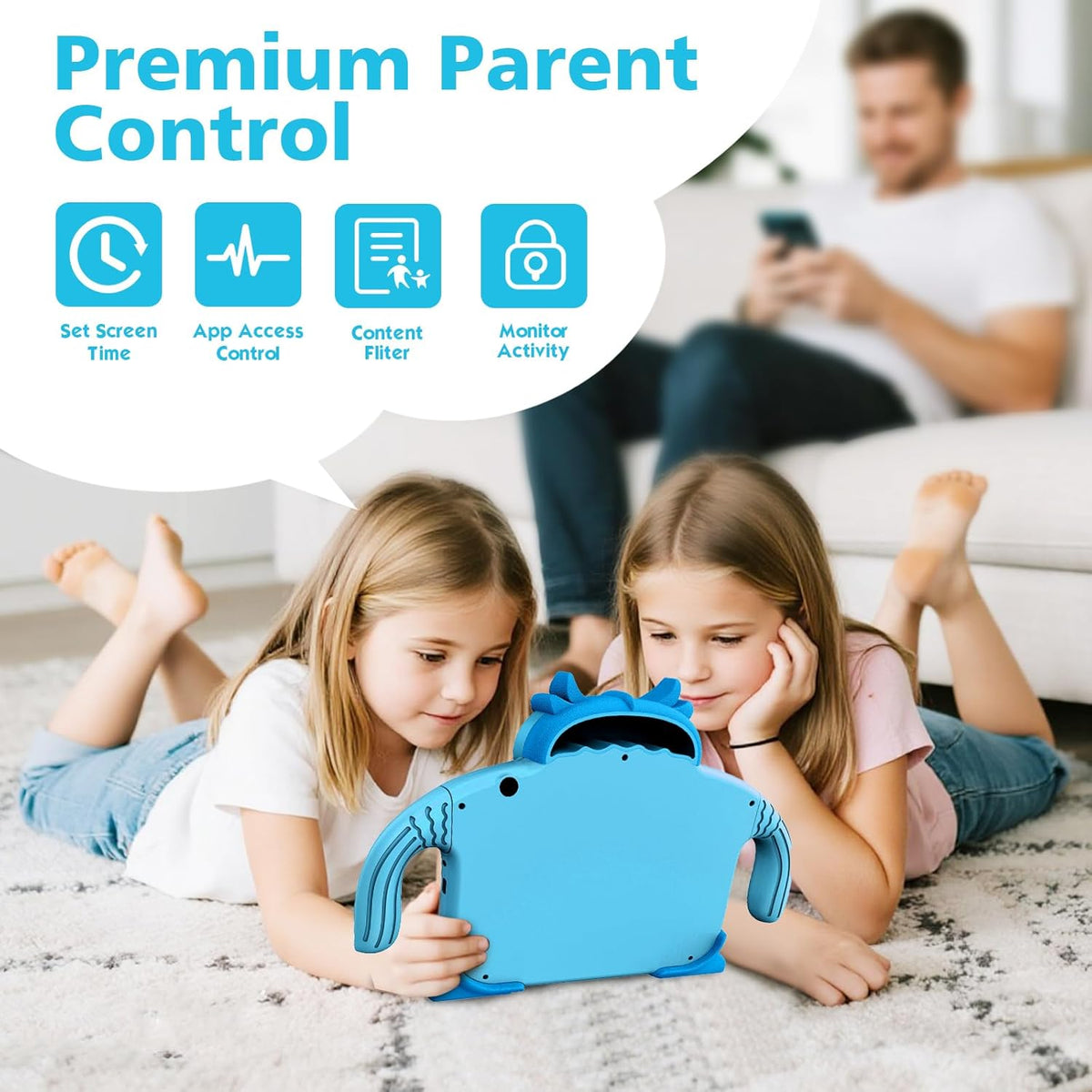 Tableta para niños de 7 pulgadas y 32 GB para niños de 3 a 7 años p...