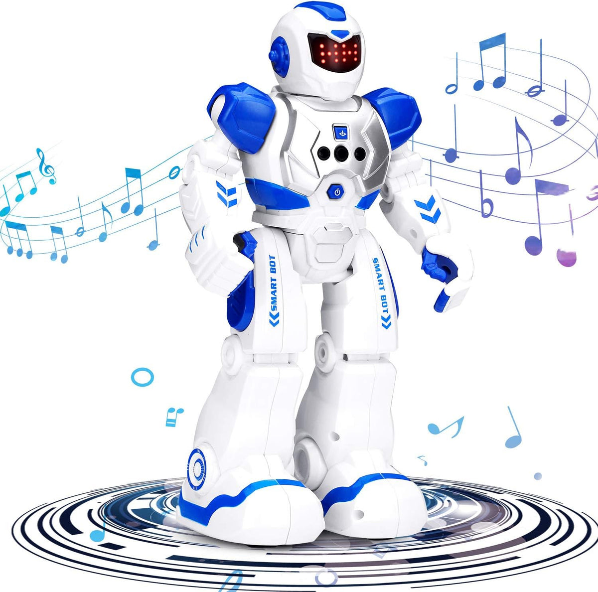 KingsDragon Juguete de robots para niños, juguete de detección de gestos RC, robot interactivo para caminar, cantar, bailar, regalos de cumpleaños para niños y niñas de 6, 7, 8, 9 años