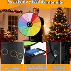 Rueda giratoria de 24" con soporte de metal resistente