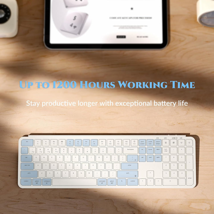 Keychron B6 Pro Teclado inalámbrico ultrafino, ZMK de tamaño comple...