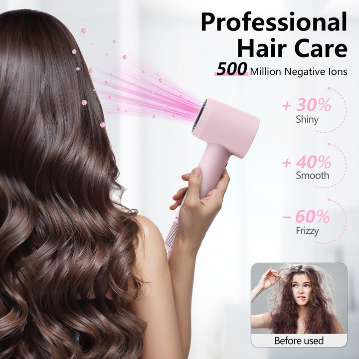Secador de Pelo, Secador de Pelo Profesional de Alta Velocidad de 1...