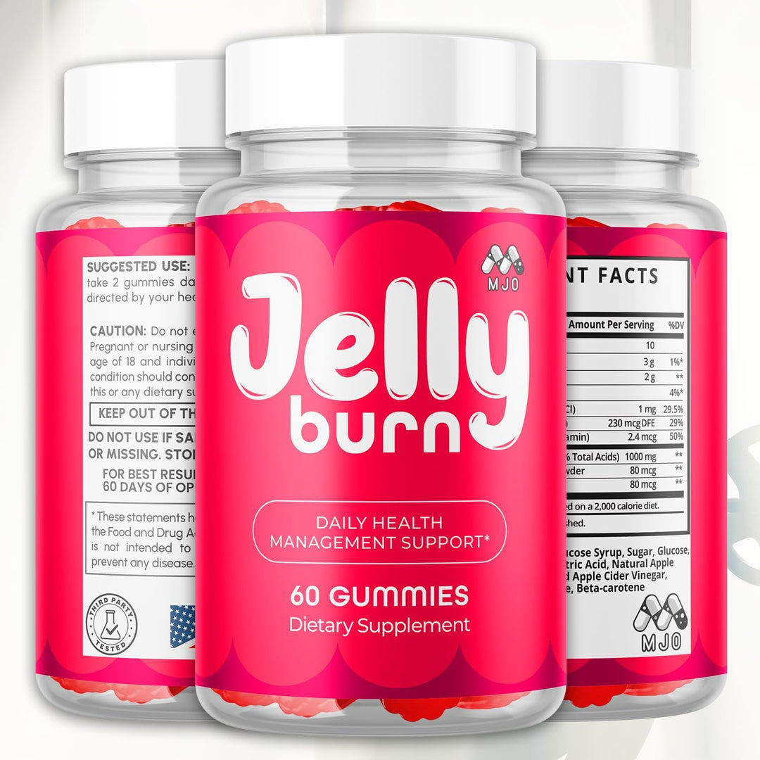 Paquete de 2 gomitas Jelly Burn, gomitas oficiales JellyBurn con in...