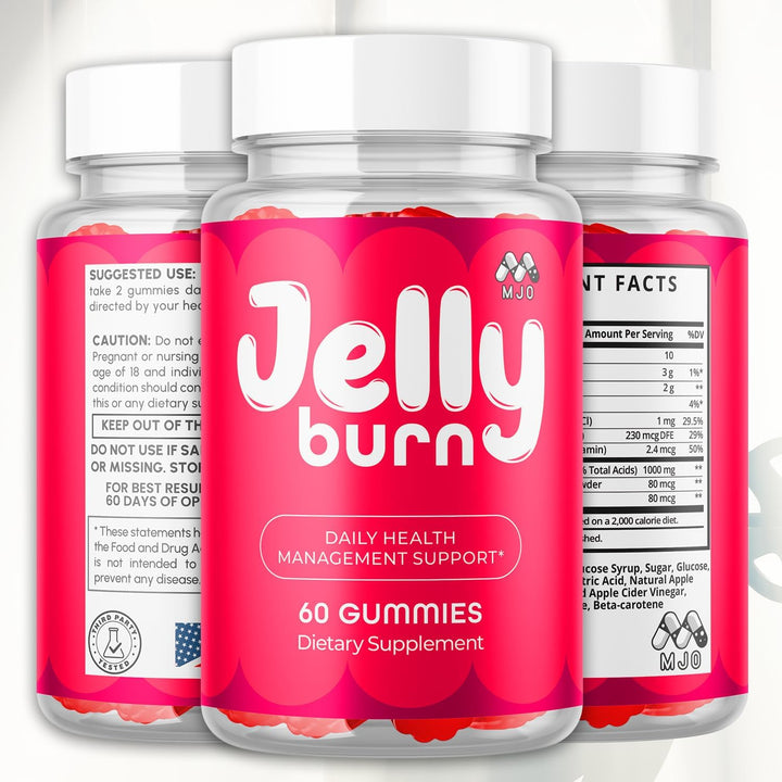Paquete de 2 gomitas Jelly Burn, gomitas oficiales JellyBurn con in...