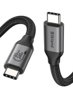 Silkland 80Gbps USB 4 para Thunderbolt 5 Cable 4FT, 120Gbps Bandwidth, 240W