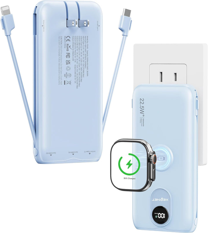 Portable Charger, 10000mAh 22.5W Power Bank Fast Charging with Buil...