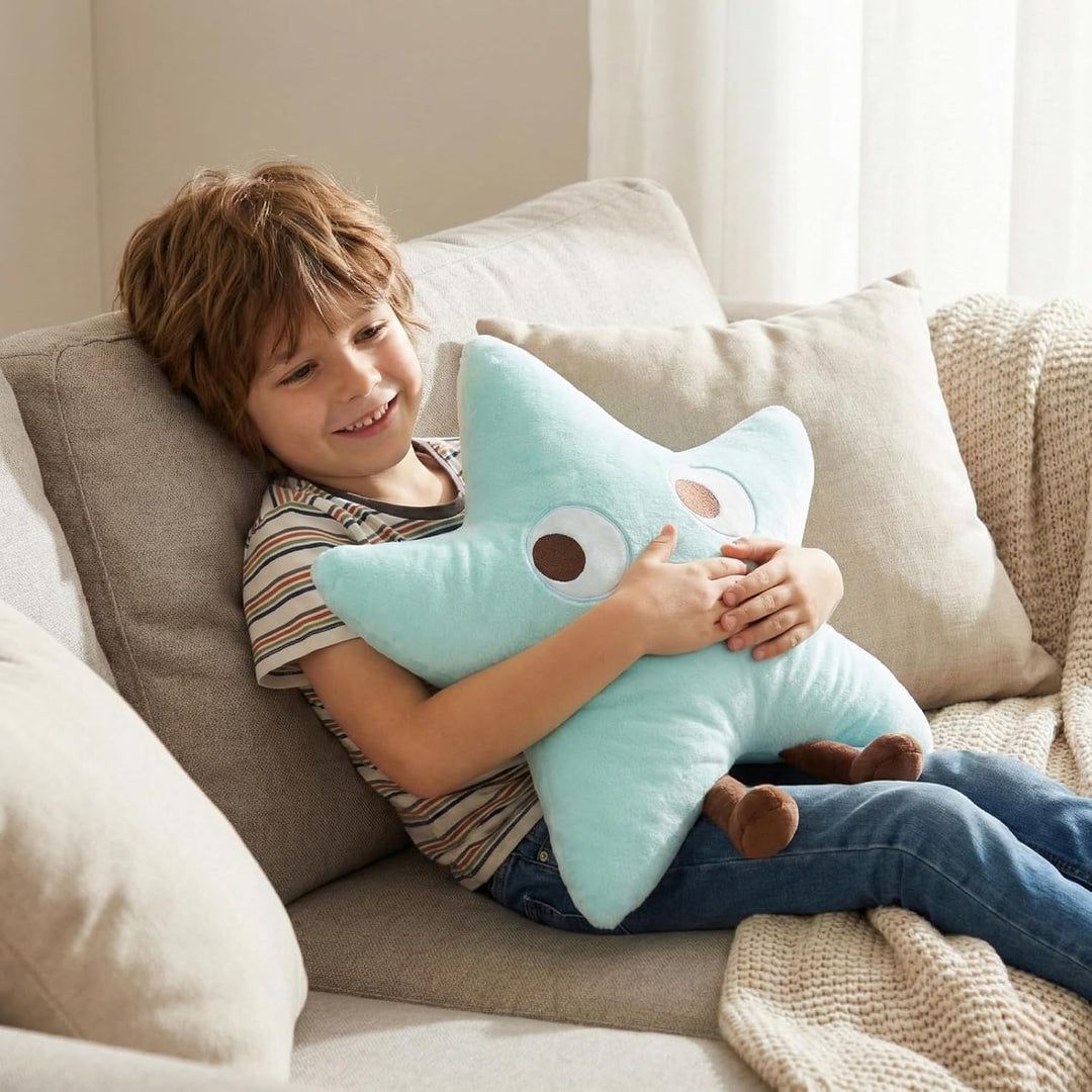 WEIGEDU Peluche de estrella de mar, estrella de mar, diseño de estr...