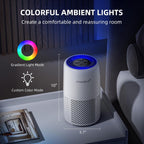Purificador de aire HEPA verdadero AromaRoom para dormitorio, habitación de