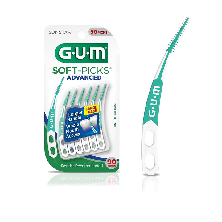 GUM Soft-Picks Advanced, Palillos Dentales Fáciles de Usar para la...