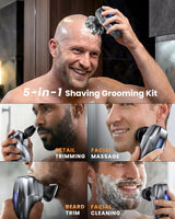 Vylto Afeitadoras de cabeza para hombres calvos, kit de aseo eléctr...