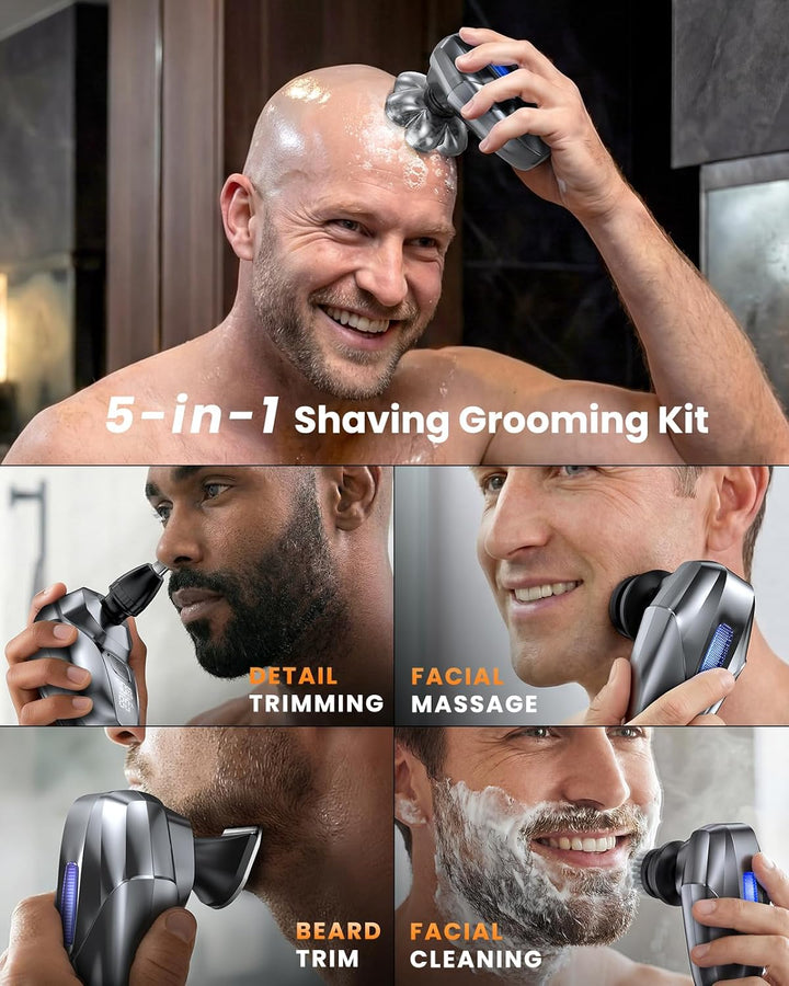 Vylto Afeitadoras de cabeza para hombres calvos, kit de aseo eléctr...