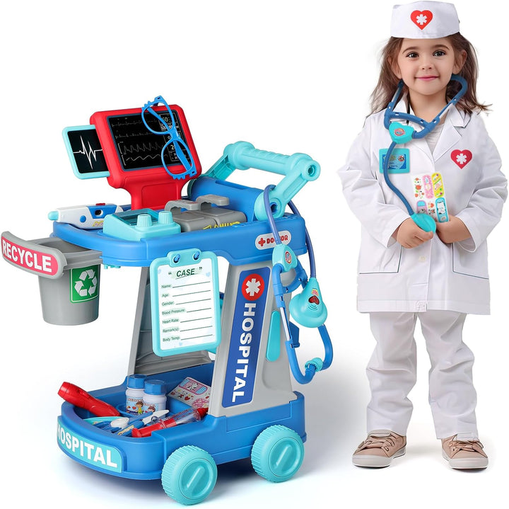 Liberry Kit de médico para niños pequeños de 2, 3, 4, 5 años