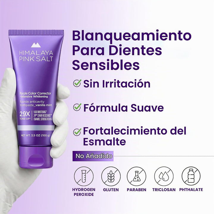 HIMALAYA PINKSALT Pasta dental morada - Removedor profundo de manch...