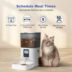 Alimentador automático para gatos, dispensador de alimentos
