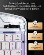 Funda de teclado Bluetooth inalámbrica de 360 ° para iPad Air de 13