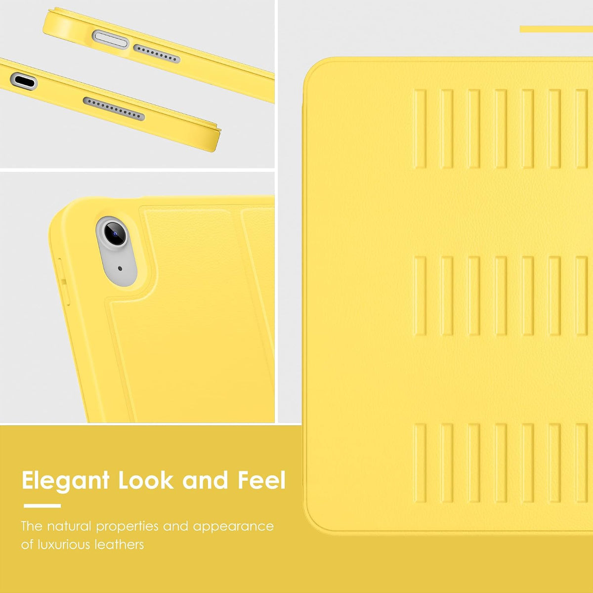 Funda para iPad (A16) de 11 pulgadas 2025 y iPad de 10ª/11ª generación de 10.9 pulgadas 2022, Soporte Magnético con Múltiples Ángulos, Parte Trasera Resistente a Golpes, Soporte para Lápiz, y