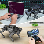 HIWONDER ROSPug Perro robot biónico cuadrúpedo con visión IA impulsado por Jetson Nano ROS de código abierto Python Programación SLAM Mapeo y navegación para adultos