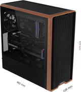 Lian Li LANCOOL 217 ATX Mid-Tower PC Case, 5 ventiladores PWM, made...