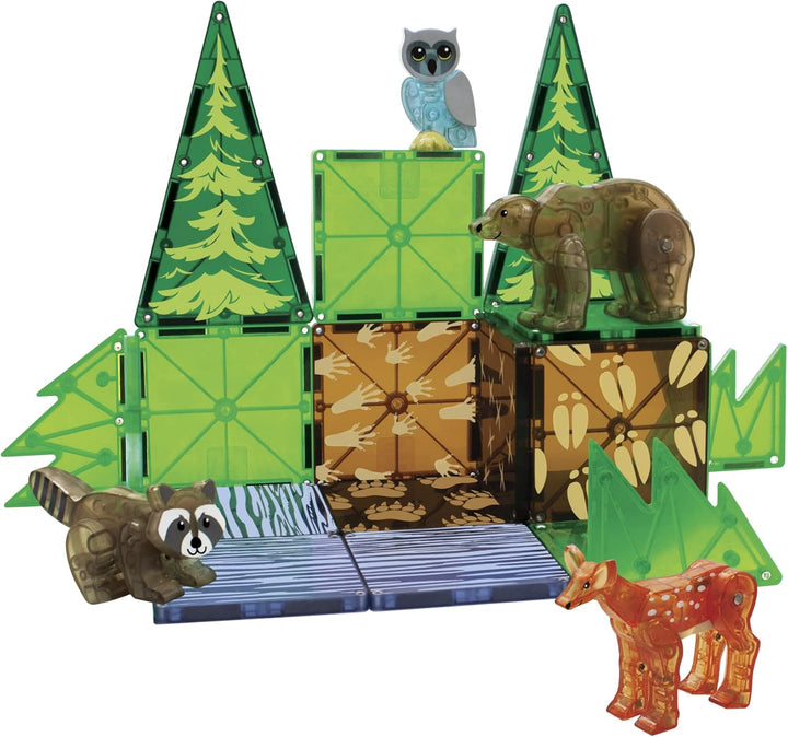 MAGNA-TILES Animales del bosque - Juego de construcción