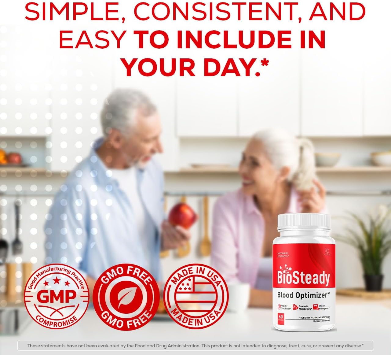 Biosteady - Cápsulas de fórmula avanzada Biosteady (paquete de 2),...