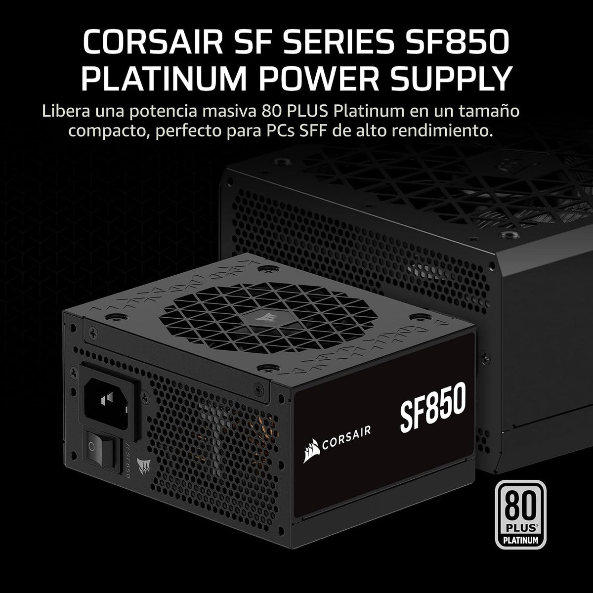 CORSAIR SF850 (2024) Fuente de alimentación ATX Platino 80 Plus Pla...
