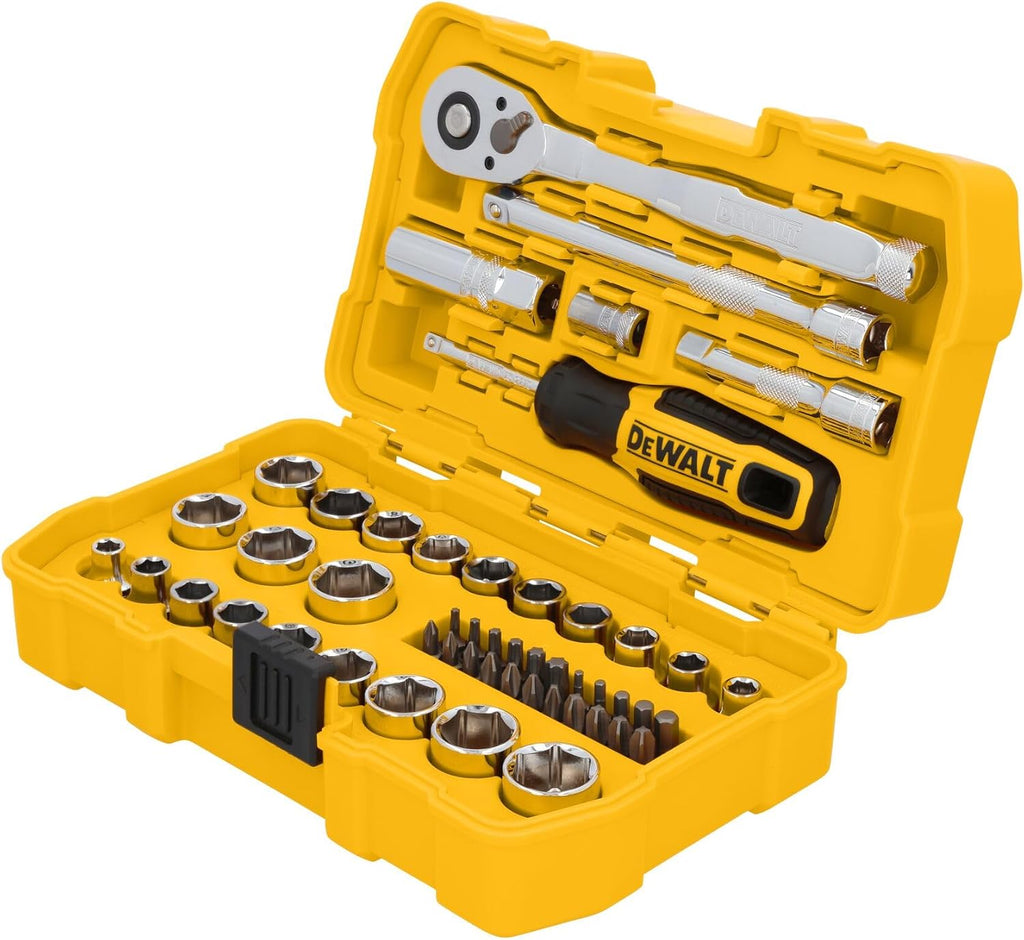 DEWALT - Juego de herramientas mecánicas, 3/8" de transmisión, 50 piezas (DWMT45423)