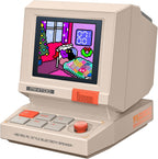 Divoom MiniToo - Altavoz retro para computadora estilo PC, pantalla de