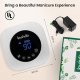 Lavinda Lámpara de uñas LED UV de 54W, secador de uñas inalámbrico...