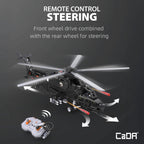 CADA Z-10 Kit de construcción de helicóptero motorizado – 989 piezas con batería recargable, motores duales, controlador de 2.4 GHz – Juego de helicóptero de ladrillo RC compatible con las principales