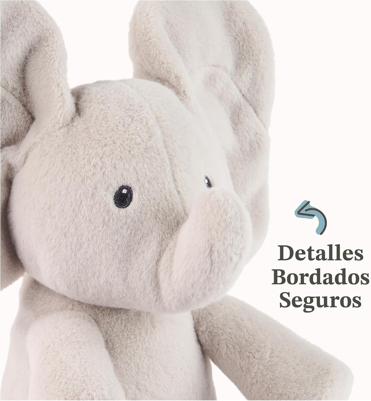 GUND Baby Peek--Boo Flappy 7-Inch Elephant Squeeze-Activated Plush Toy