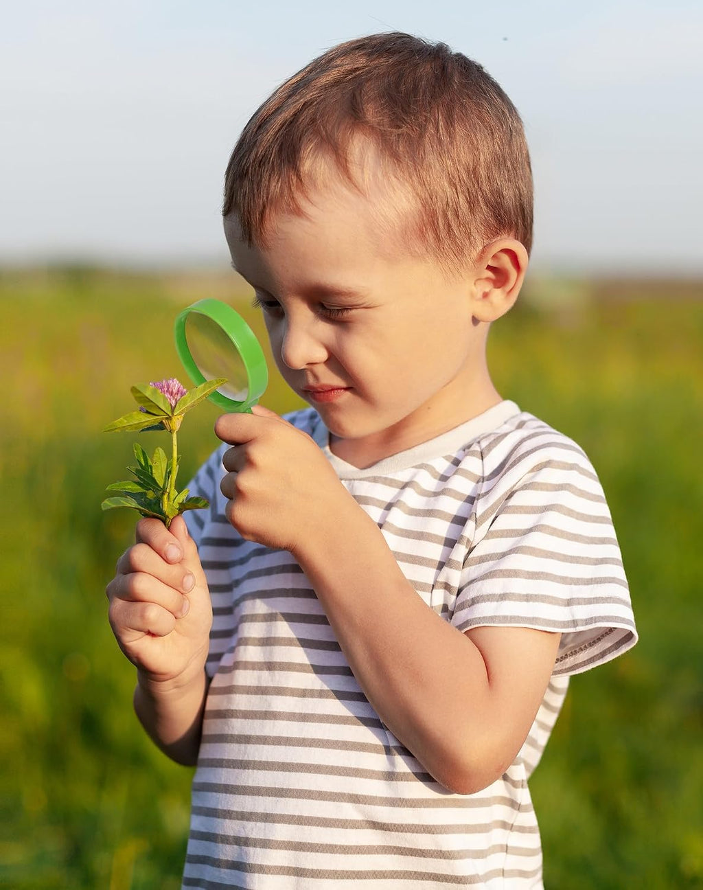 ROBUD Juego de Jardinería para Niños, Herramienta de Jardín de Madera para Niños, Kit de Herramientas de Jardín con Bolsa de Almacenamiento, Delantal, Guantes, Juguetes Montessori para Niños para