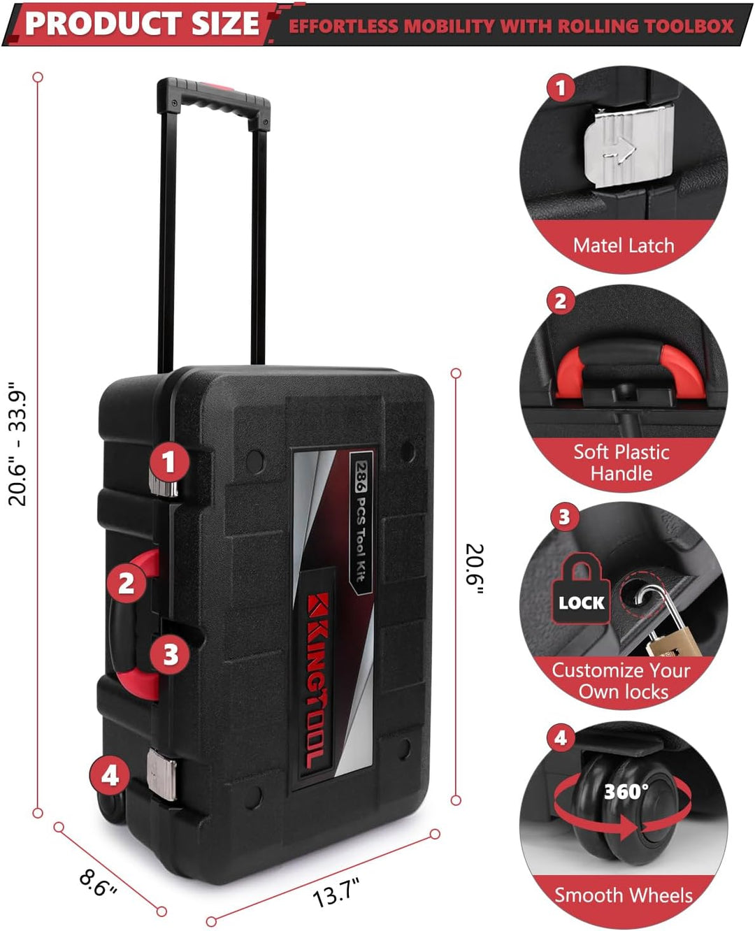 KINGTOOL Kit de herramientas para el hogar, kit de herramientas de...