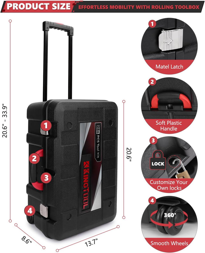 KINGTOOL Kit de herramientas para el hogar, kit de herramientas de...