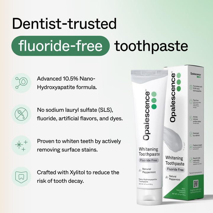 Opalescence Pasta de dientes sin flúor - Nano hidroxiapatita 10.5%...