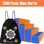 POKONBOY 1200 Pack Refill Darts Recargas Compatibles con Armas Nerf, Dardos de Espuma Recarga Compatibles con Armas Nerf N-Strike Elite Series Juguetes para Niños
