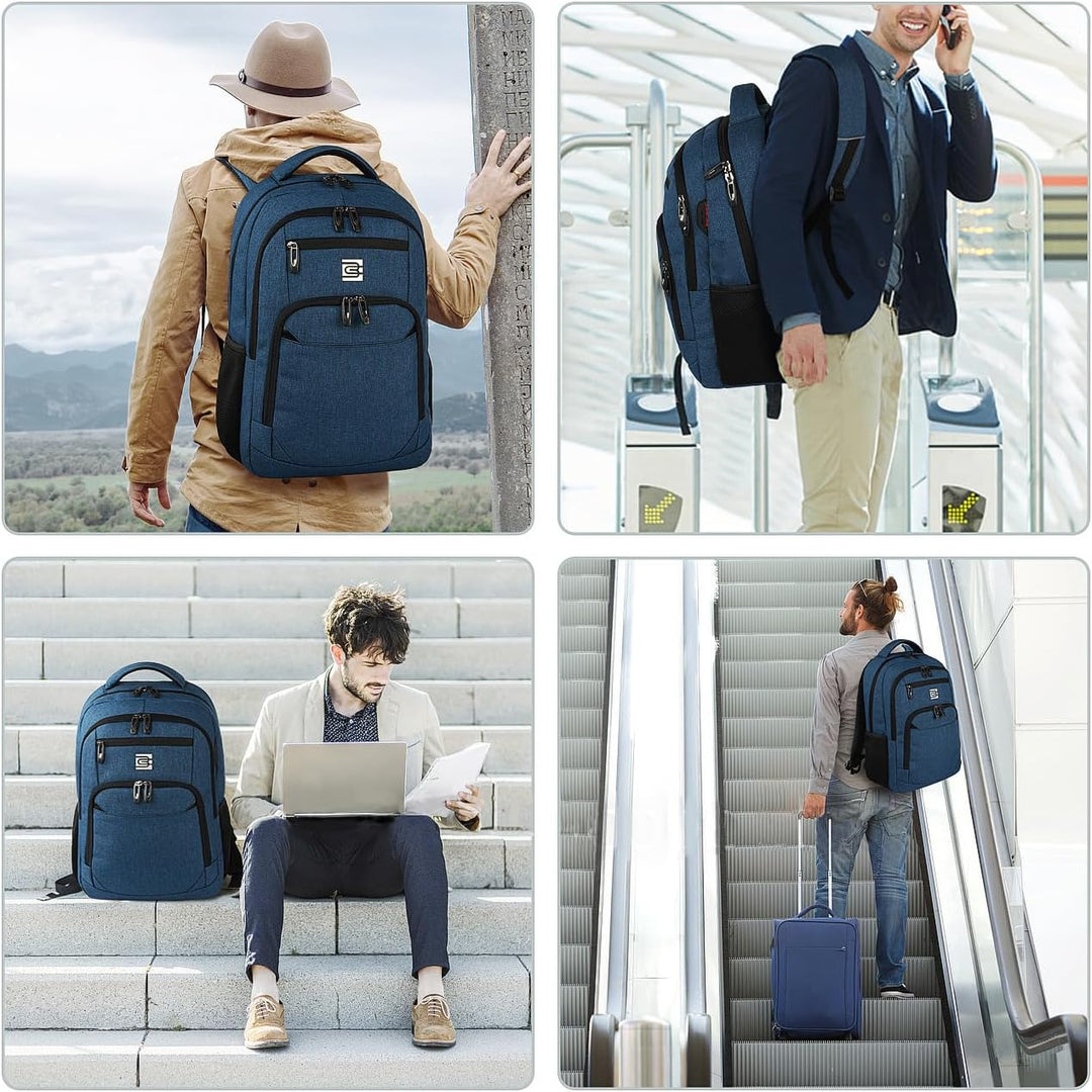 Mochila para laptop, viajes de negocios, antirrobo, delgada y durad...