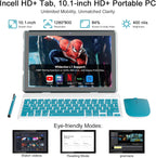 Tablet Android 15, tabletas de 10 pulgadas, 8GB RAM+32GB ROM/2TB expandible, verde.