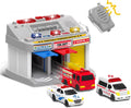 Rescue Station - Juego para niños, 3 bahías, estacionamiento