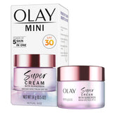 Olay Crema Súper con Protector Solar SPF 30, Tamaño de Prueba, Hidr...