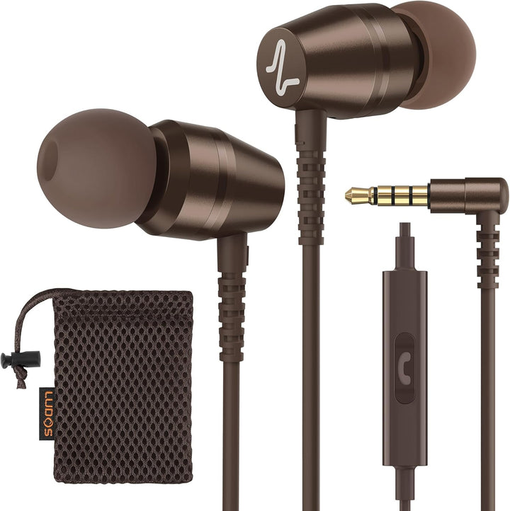 LUDOS OMNITONE Auriculares con cable para oídos, con garantía de 5...