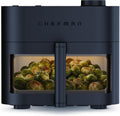 Chefman Freidora de aire Crispinator 7 en 1 con capacidad de 8 cuartos de galón, temperatura máxima de 450 °F y tecnología TurboFry Pro para resultados rápidos y uniformes, hornear, asar, deshidratar, ventana de visión, cesta antiadherente con revestimien
