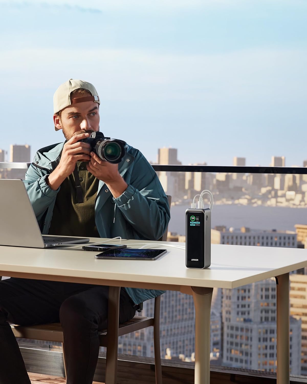 Anker Prime Power Bank, cargador portátil de 27,650 mAh de 3 puerto...