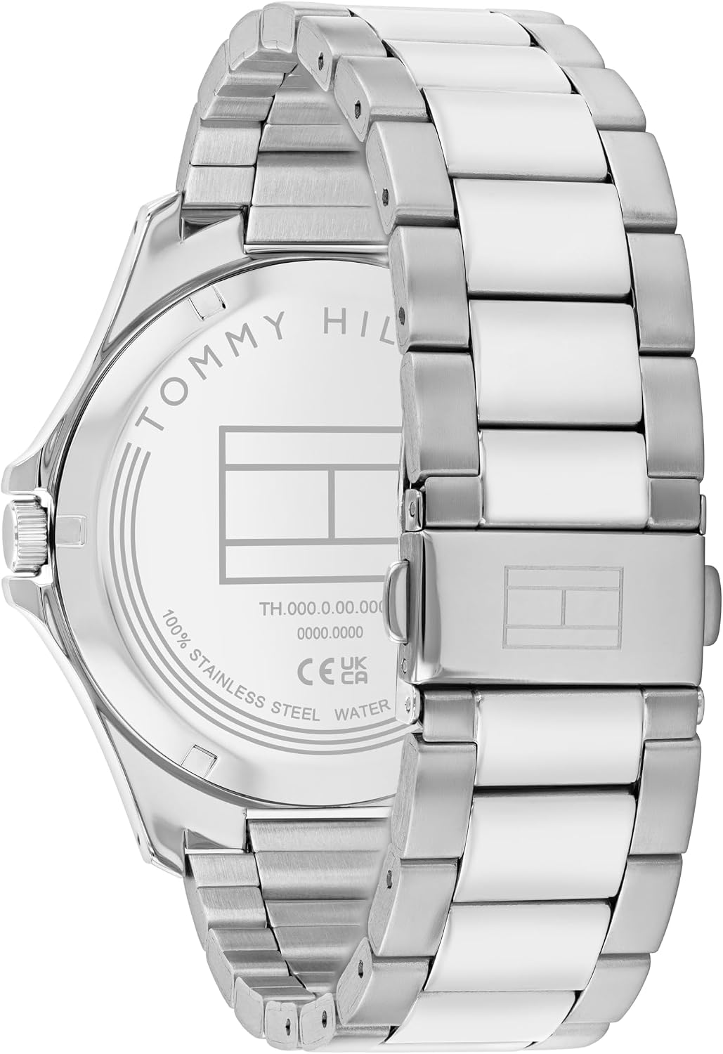 Tommy Hilfiger - Reloj de cuarzo para hombre de 3H, pulsera de acero inoxidable, resistente al agua 3 ATM, pieza moderna y elegante, regalo para él, 42mm