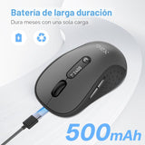 XBG Ratón Bluetooth inalámbrico B15pro, Bluetooth 5.0\/4.0 y 2.4G T...