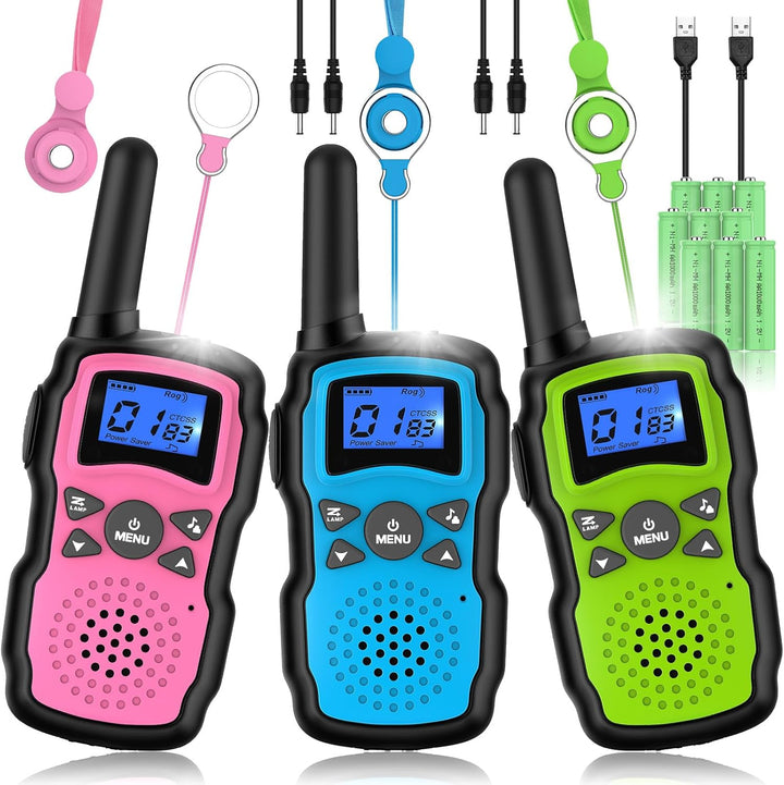 Wishouse Walkie Talkies para niños recargable