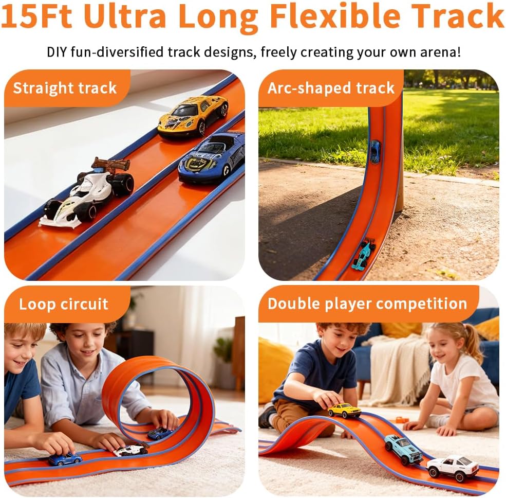 Juego de iniciación flexible de carreras de 15 pies para niños de 3...