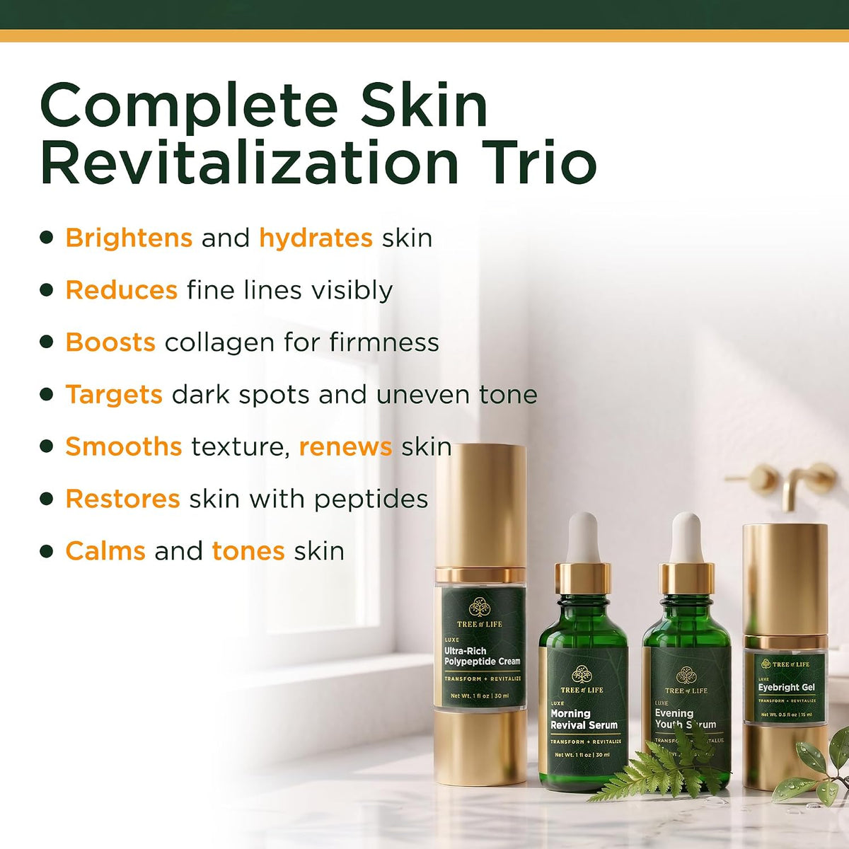 Tree of Life Beauty Set de Cuidado de la Piel Ultimate, Iluminador,...